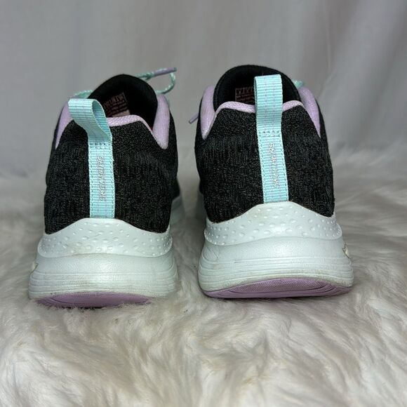 SKECHERS Women Skechers Arch Wave Comfy Wave Casual‎ Shoes Charcoal/Lavender Sneaker Sz 9